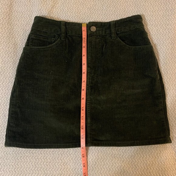 Aritzia Dark Green Corduroy Mini Skirt - Picture 8 of 8